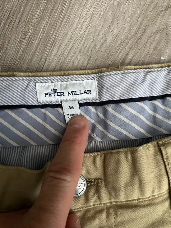 Peter Millar Khaki Chinos men’s size 36 - Picture 2 of 2